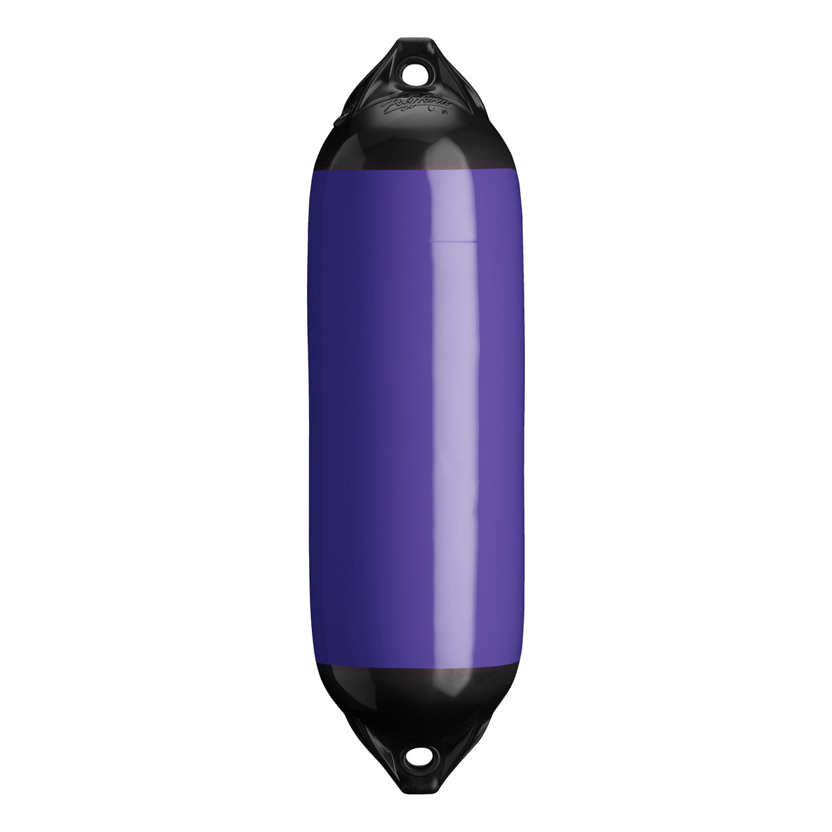 Purple boat fender with Black-Top, Polyform F-02