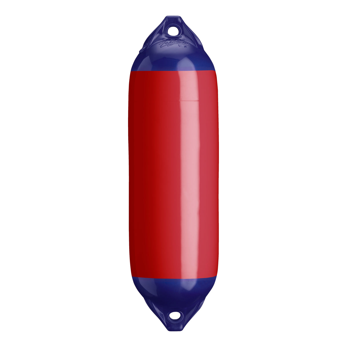 Classic Red boat fender with Navy-Top, Polyform F-02