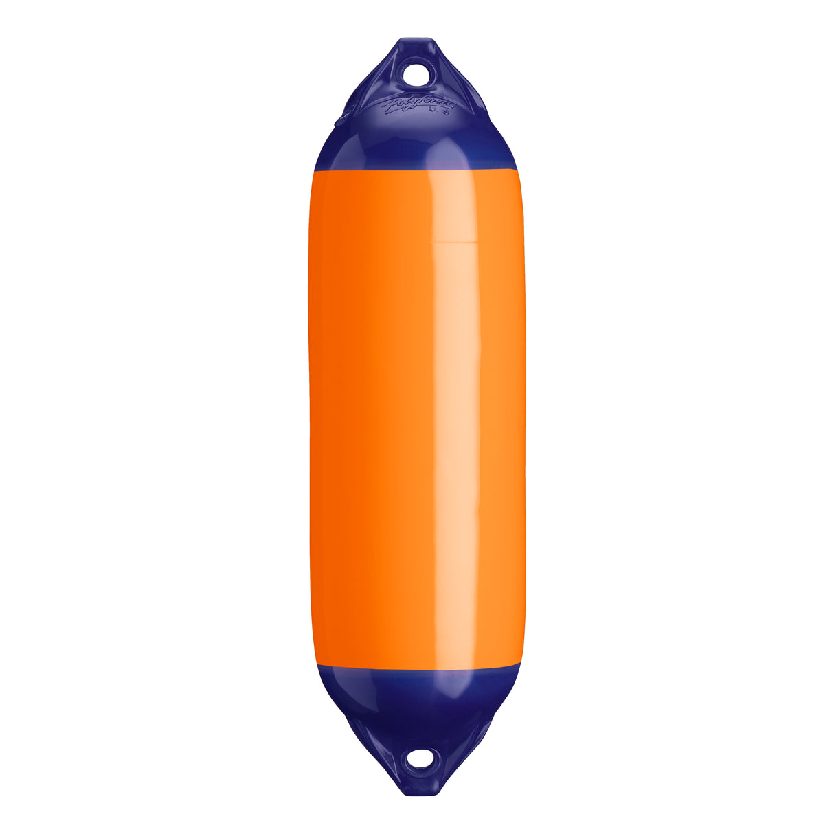 Orange boat fender with Navy-Top, Polyform F-02