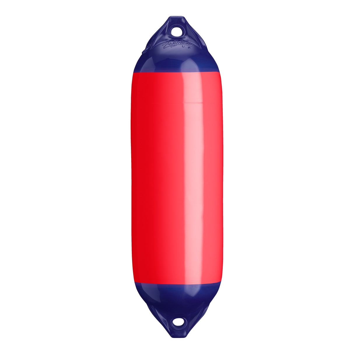 Red boat fender with Navy-Top, Polyform F-02