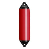 Classic Red boat fender with Black-Top, Polyform F-1
