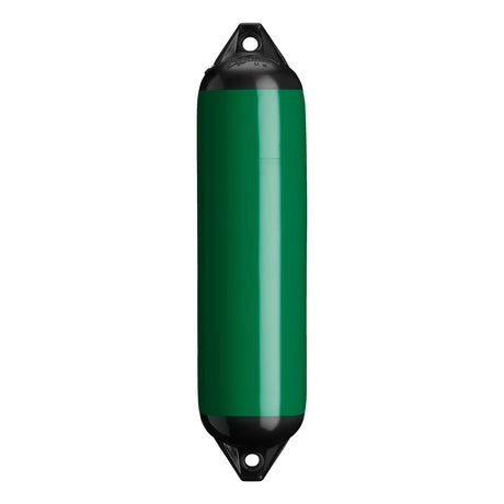 Forest Green boat fender with Black-Top, Polyform F-1