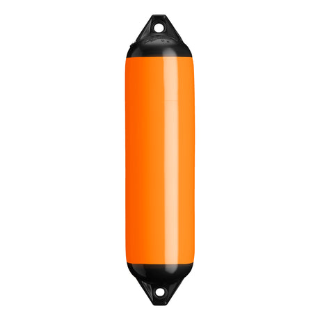 Orange boat fender with Black-Top, Polyform F-1