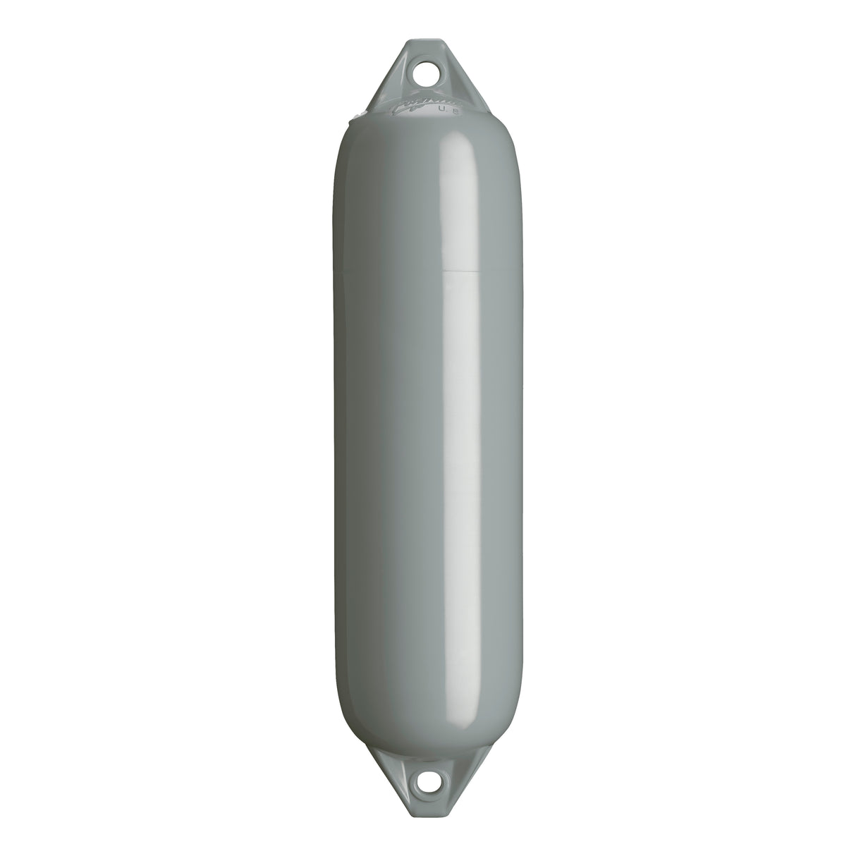 Grey boat fender with Grey-Top, Polyform F-1