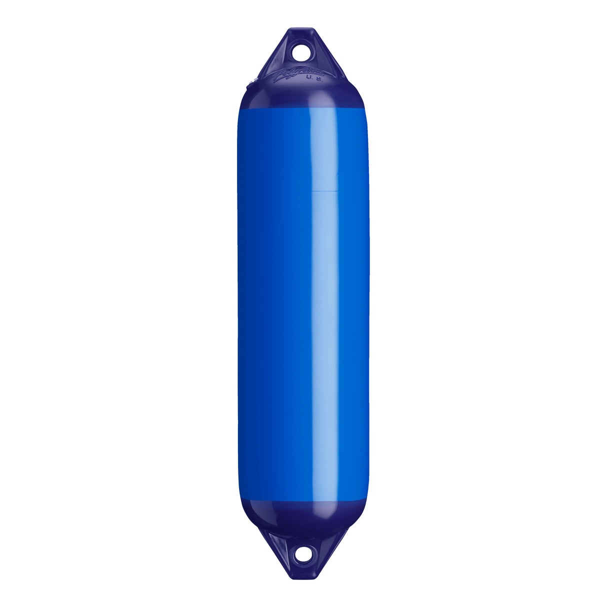 Blue boat fender with Navy-Top, Polyform F-1