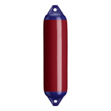 Burgundy boat fender with Navy-Top, Polyform F-1 