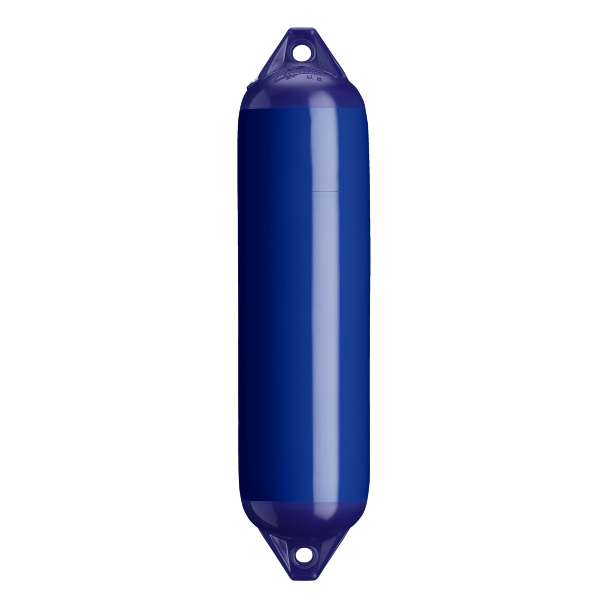 Cobalt Blue boat fender with Navy-Top, Polyform F-1