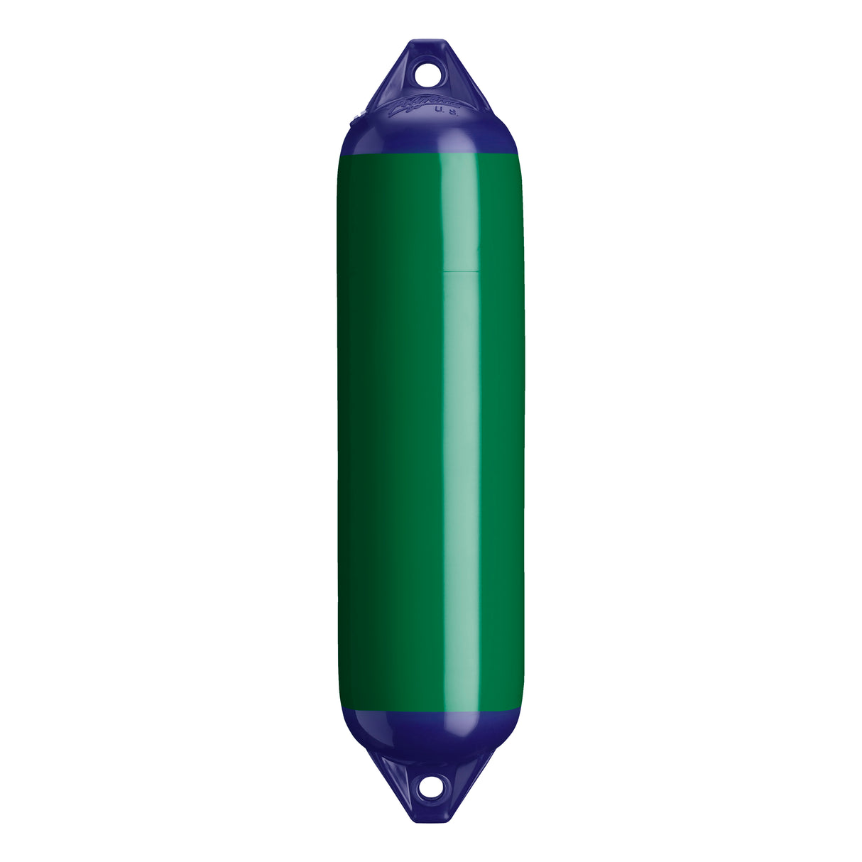 Forest Green boat fender with Navy-Top, Polyform F-1