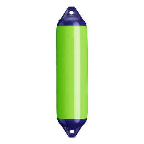 Lime boat fender with Navy-Top, Polyform F-1 