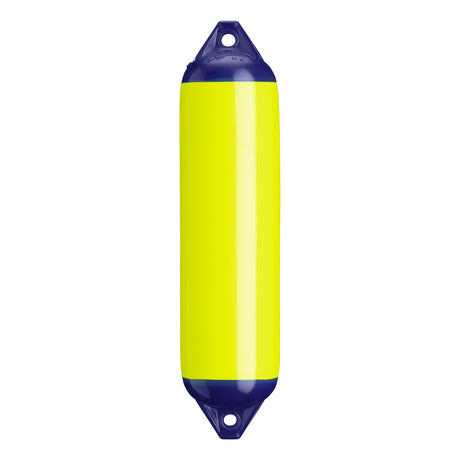 Saturn Yellow boat fender with Navy-Top, Polyform F-1 