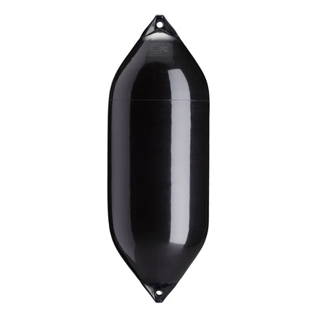 Black boat fender with Navy-Top, Polyform F-10