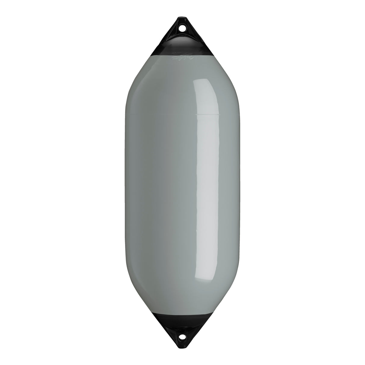 Grey boat fender with Navy-Top, Polyform F-10