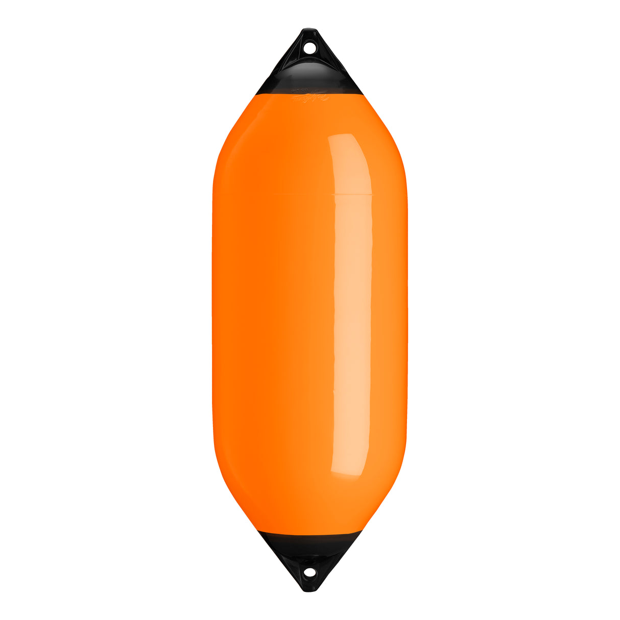 Orange boat fender with Navy-Top, Polyform F-10