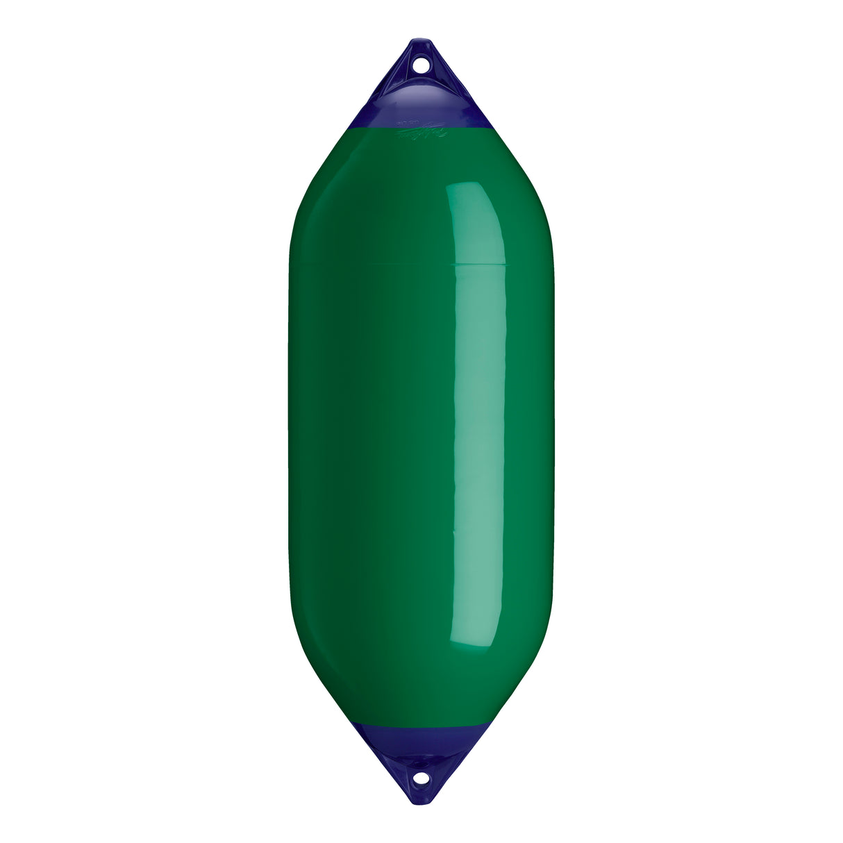 Forest Green boat fender with Navy-Top, Polyform F-10