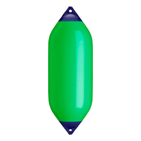 Green boat fender with Navy-Top, Polyform F-10 