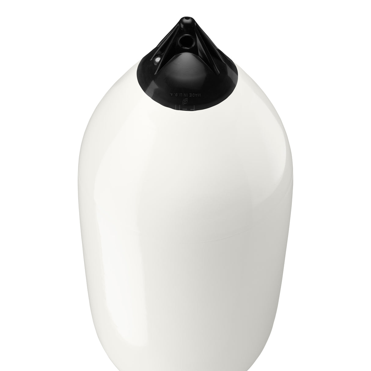 White boat fender with Navy-Top, Polyform F-11 angled shot