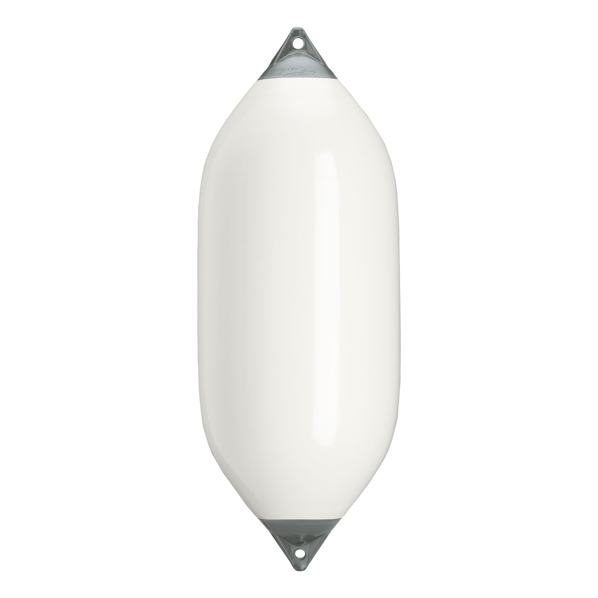 White boat fender with Grey-Top, Polyform F-11