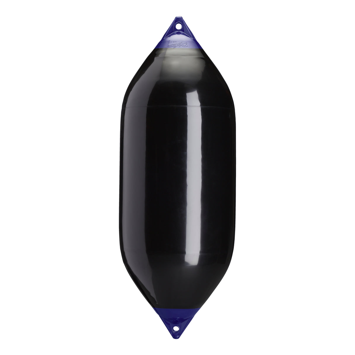 Black boat fender with Navy-Top, Polyform F-11
