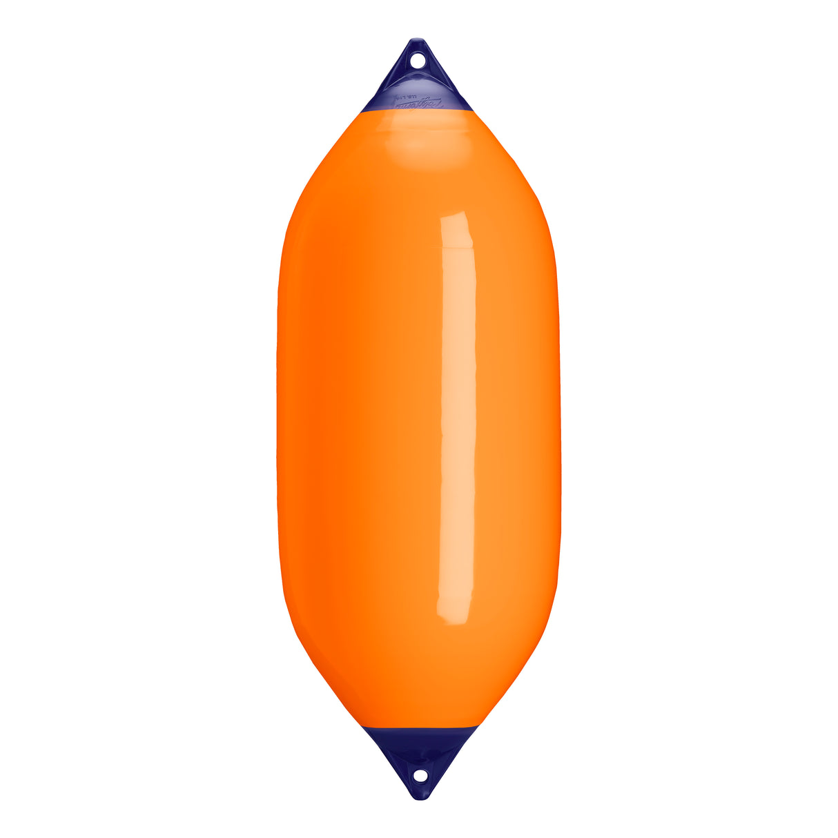 Orange boat fender with Navy-Top, Polyform F-11