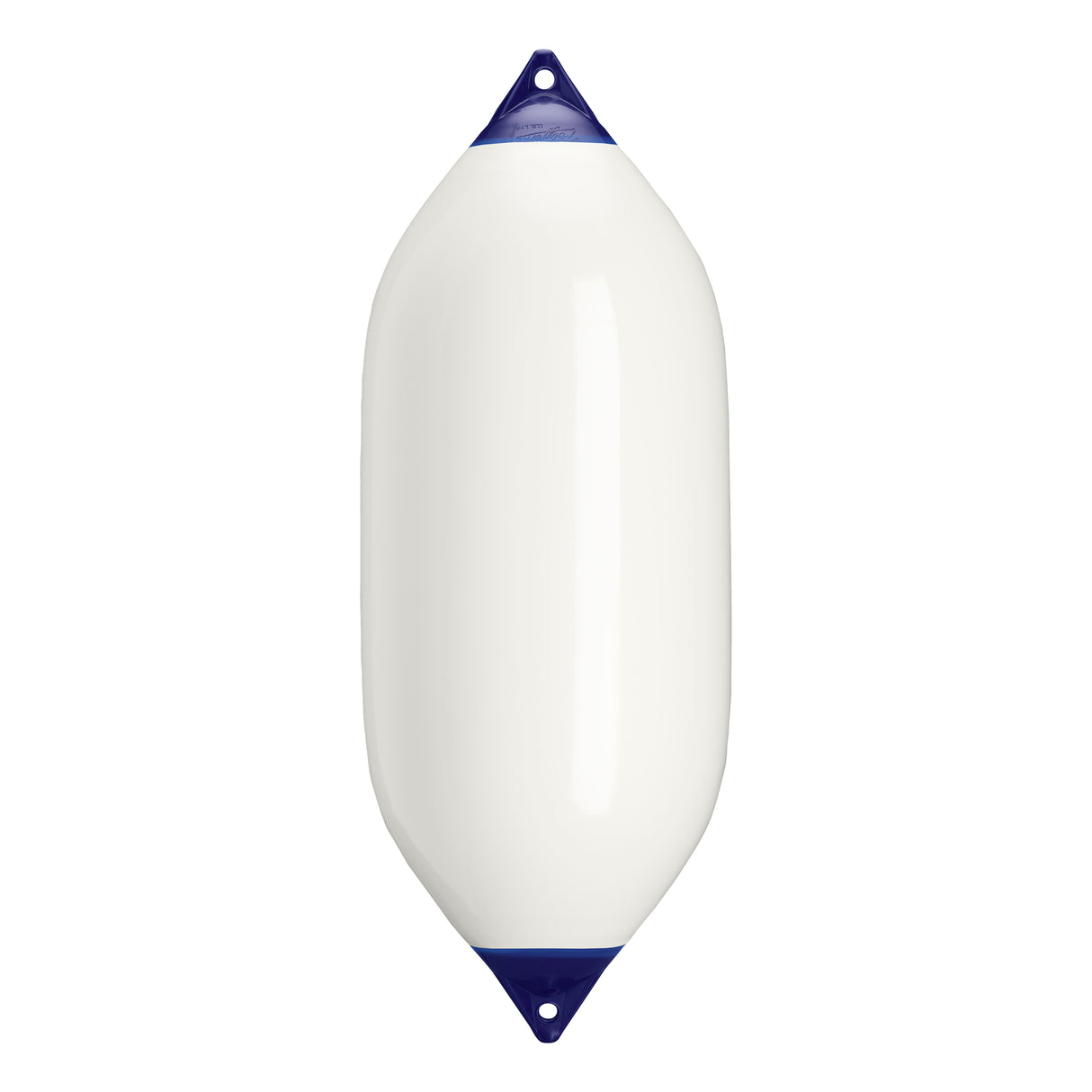 White boat fender with Navy-Top, Polyform F-11