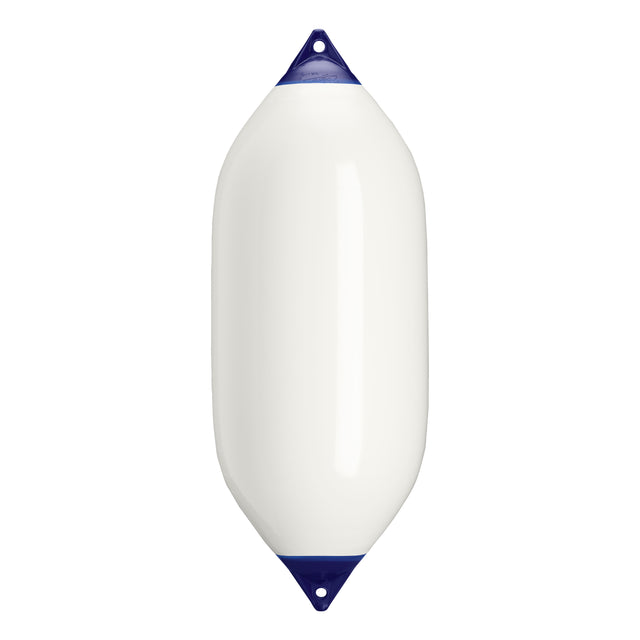 White boat fender with Navy-Top, Polyform F-11