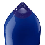 Cobalt Blue boat fender with Navy-Top, Polyform F-13 angled shot