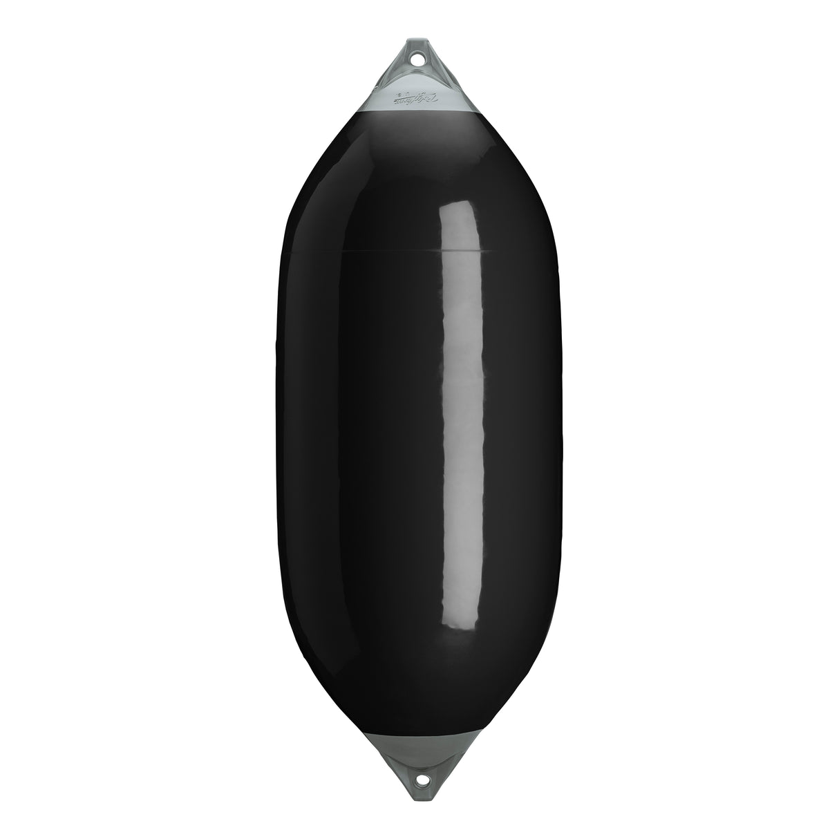 Black boat fender with Grey-Top, Polyform F-13