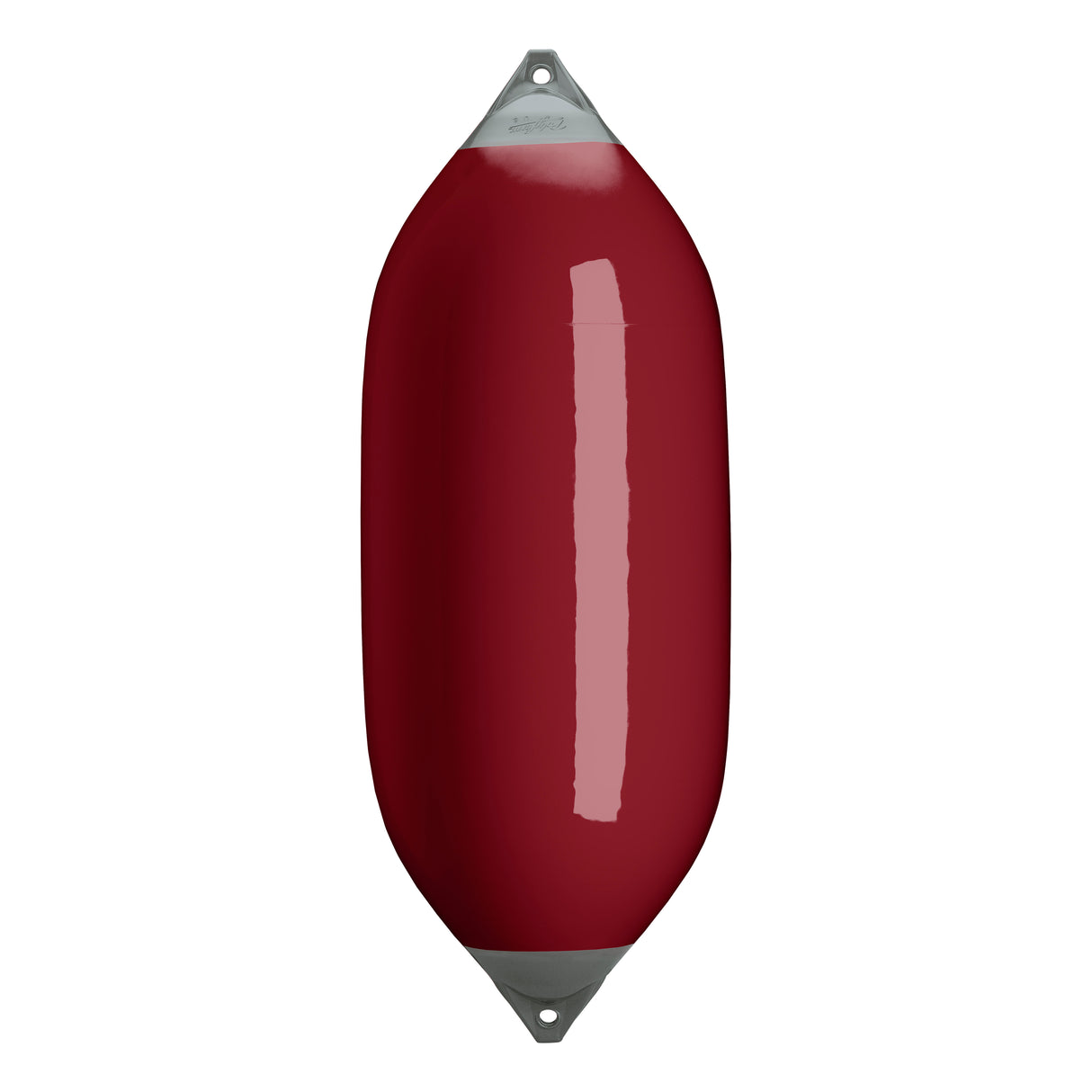 Burgundy boat fender with Grey-Top, Polyform F-13