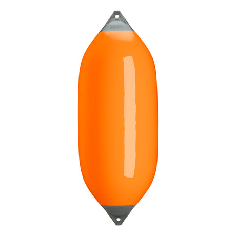 Orange boat fender with Grey-Top, Polyform F-13
