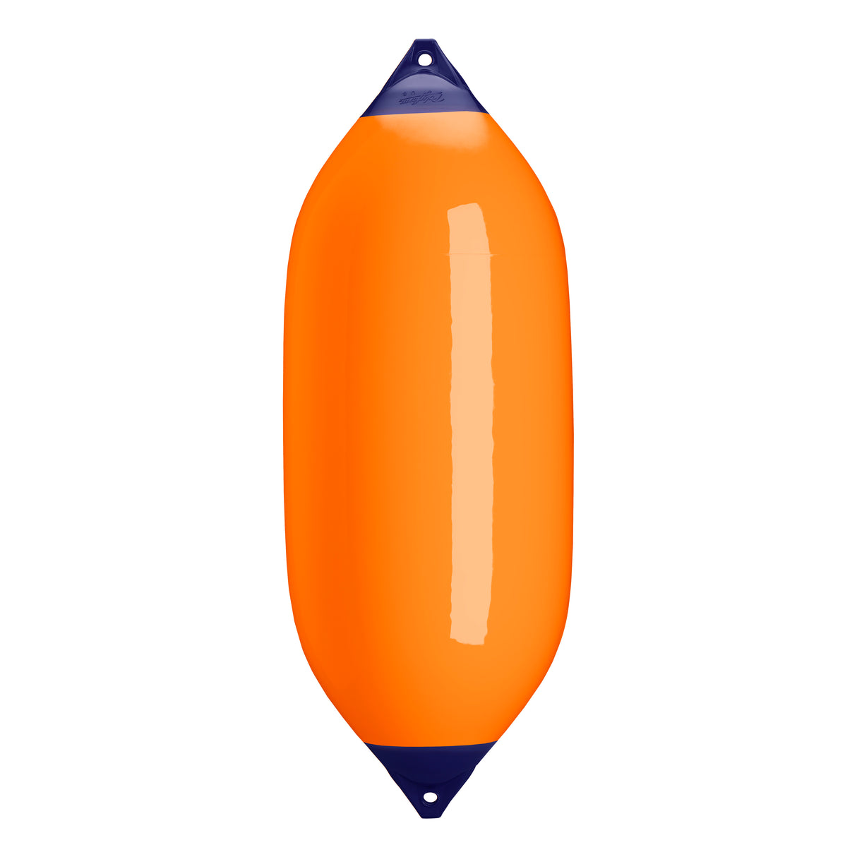 Orange boat fender with Navy-Top, Polyform F-13