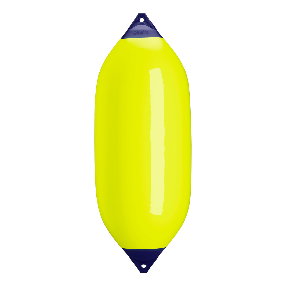 Saturn Yellow boat fender with Navy-Top, Polyform F-13