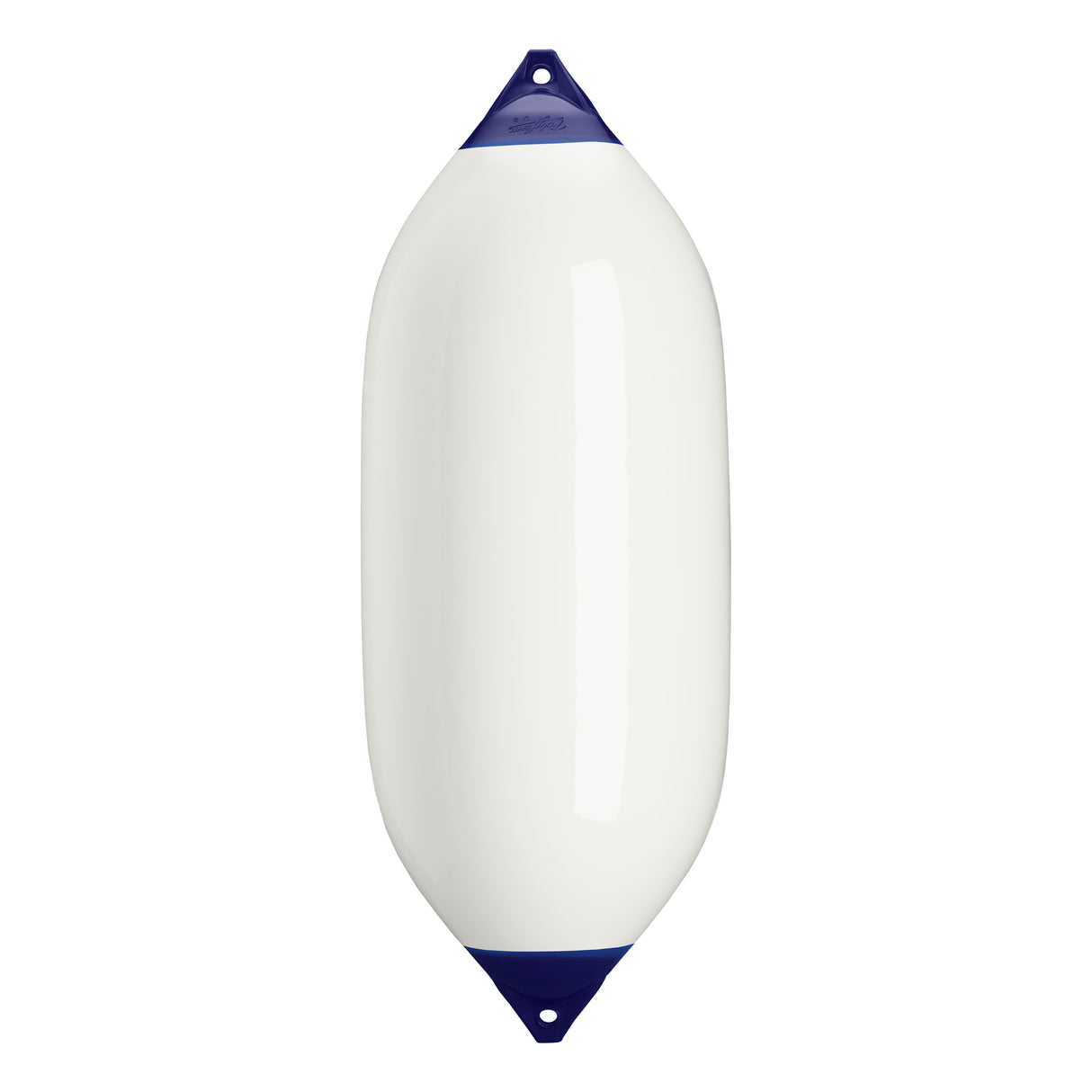 White boat fender with Navy-Top, Polyform F-13