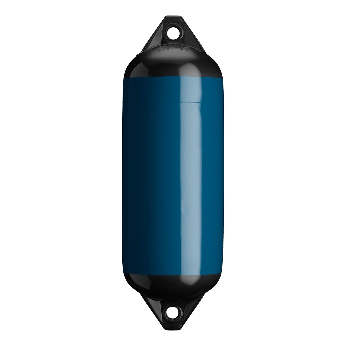 Catalina Blue boat fender with Black-Top, Polyform F-2