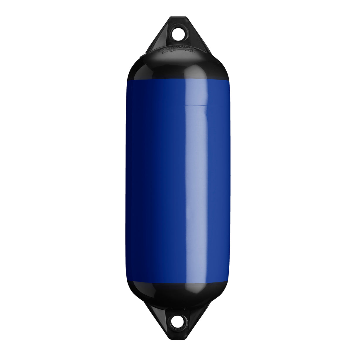 Cobalt Blue boat fender with Black-Top, Polyform F-2