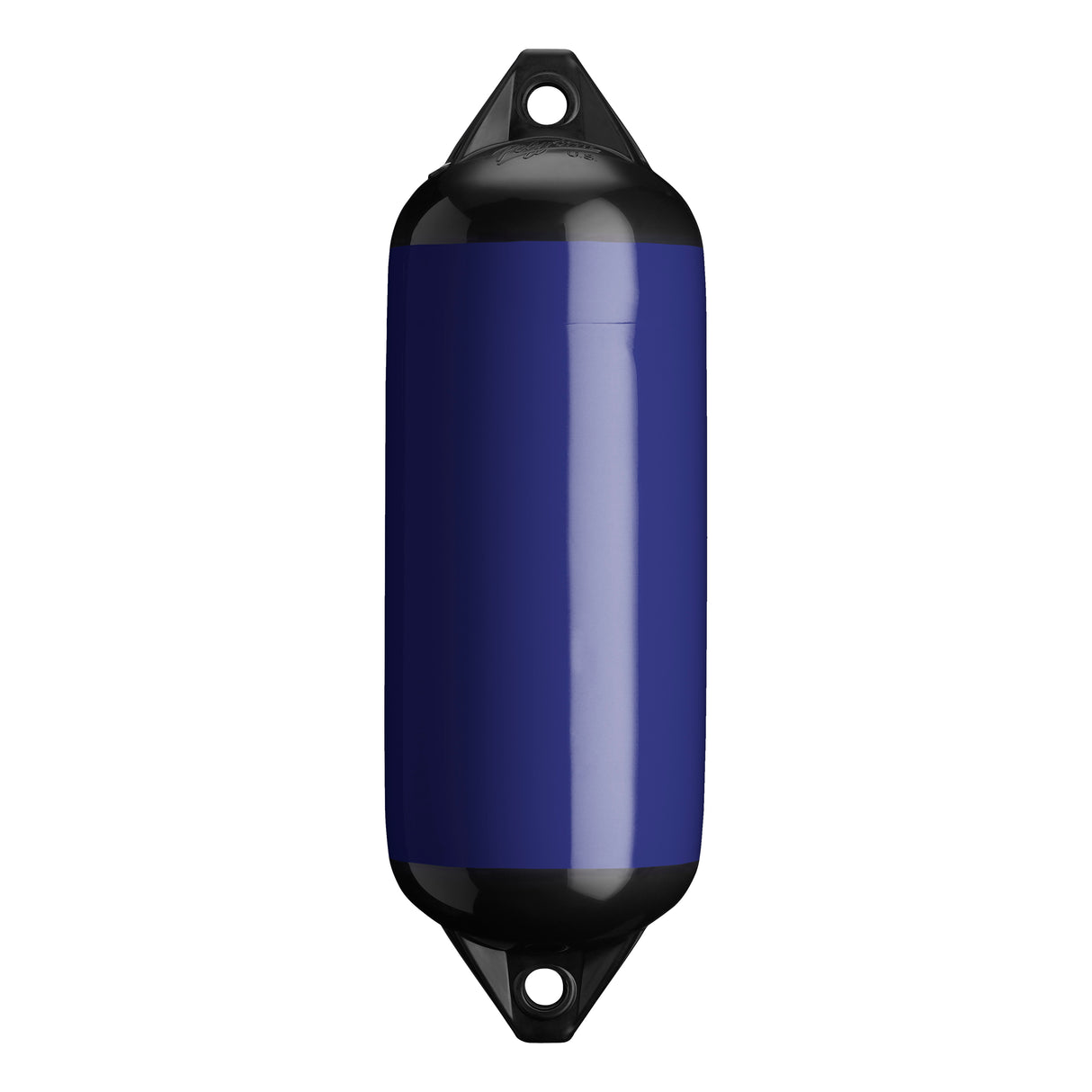 Navy Blue boat fender with Black-Top, Polyform F-2