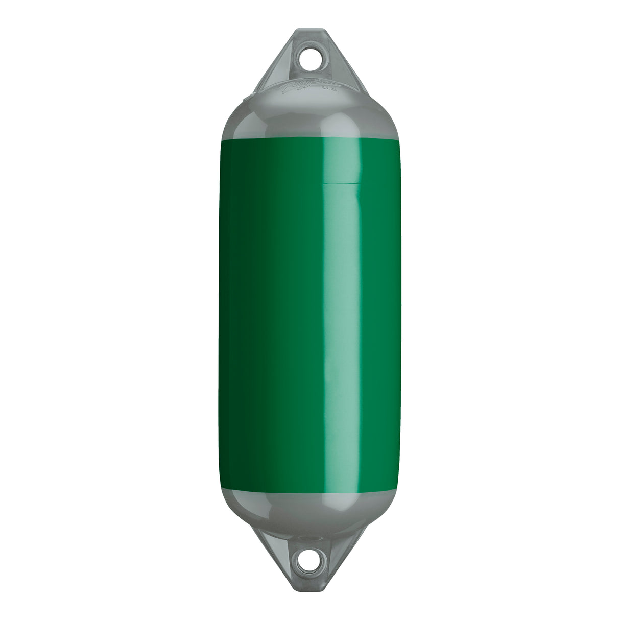 Forest Green boat fender with Grey-Top, Polyform F-2