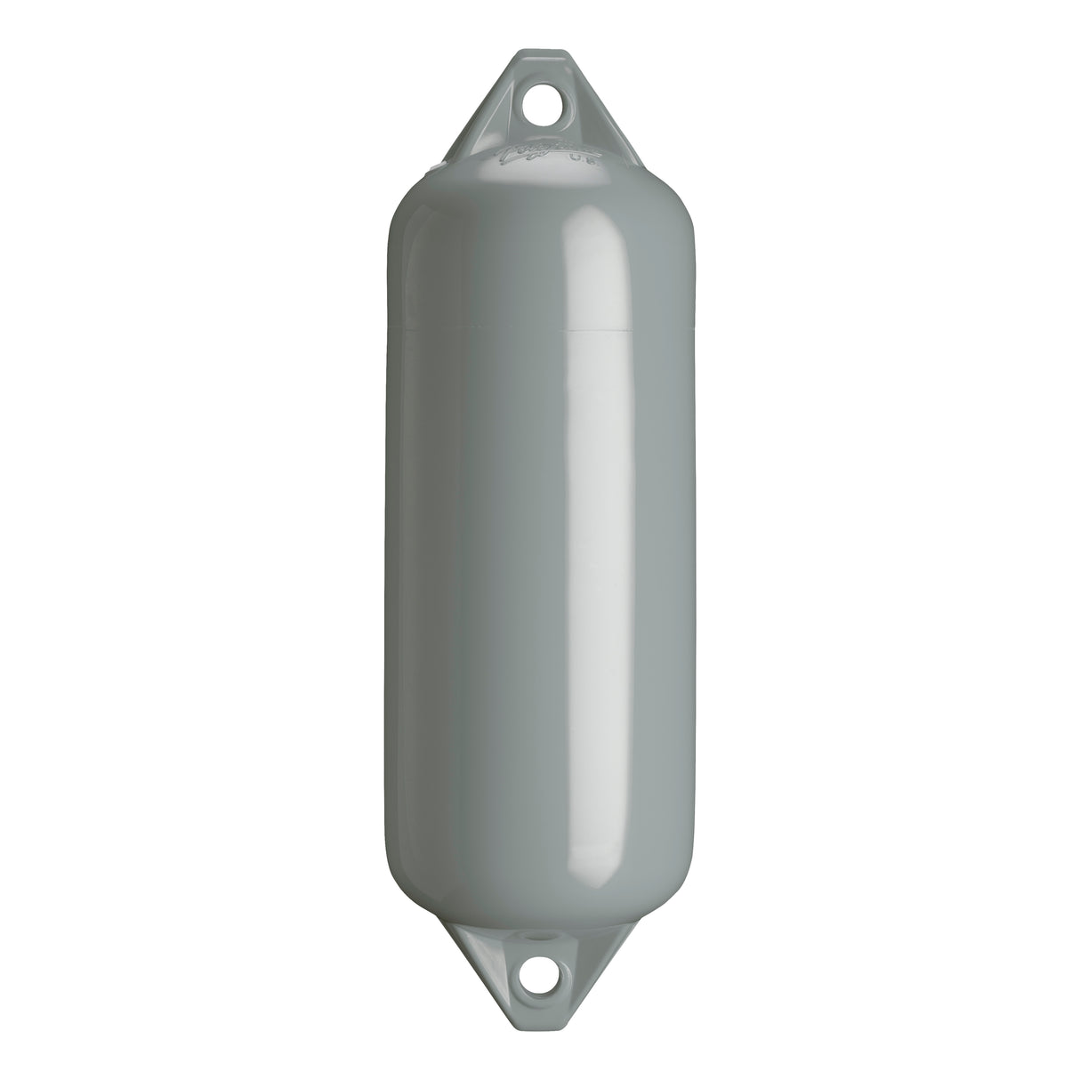 Grey boat fender with Grey-Top, Polyform F-2