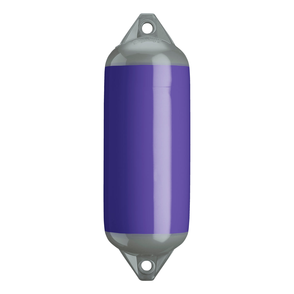 Purple boat fender with Grey-Top, Polyform F-2