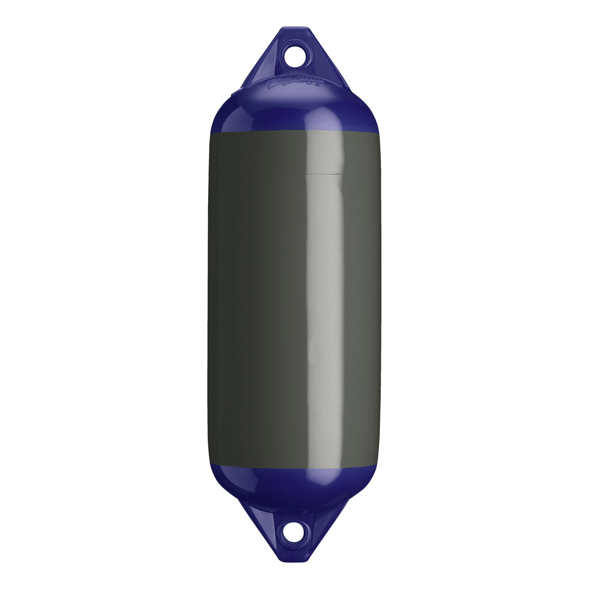 Graphite boat fender with Navy-Top, Polyform F-2