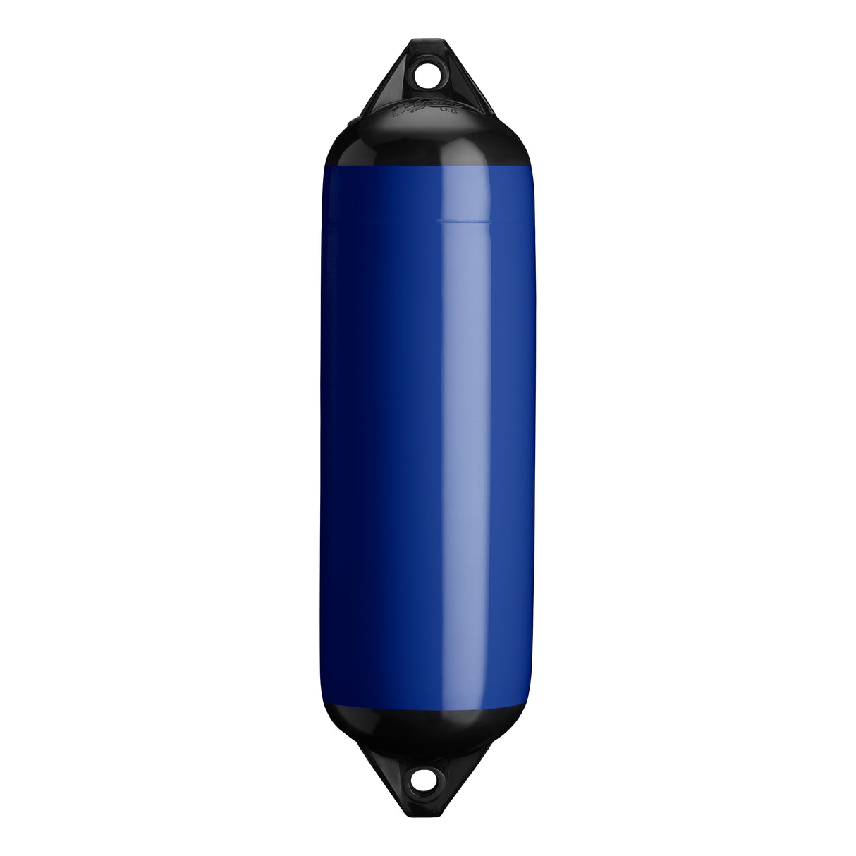 Cobalt Blue boat fender with Black-Top, Polyform F-3