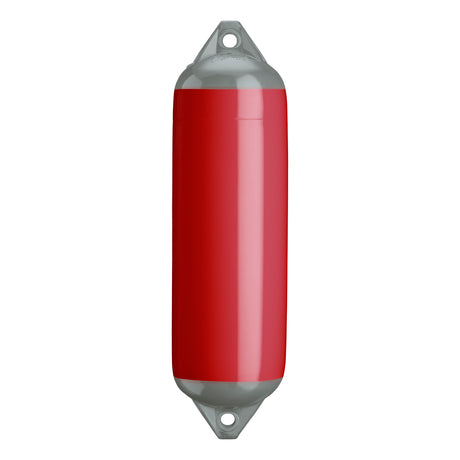 Classic Red boat fender with Grey-Top, Polyform F-3