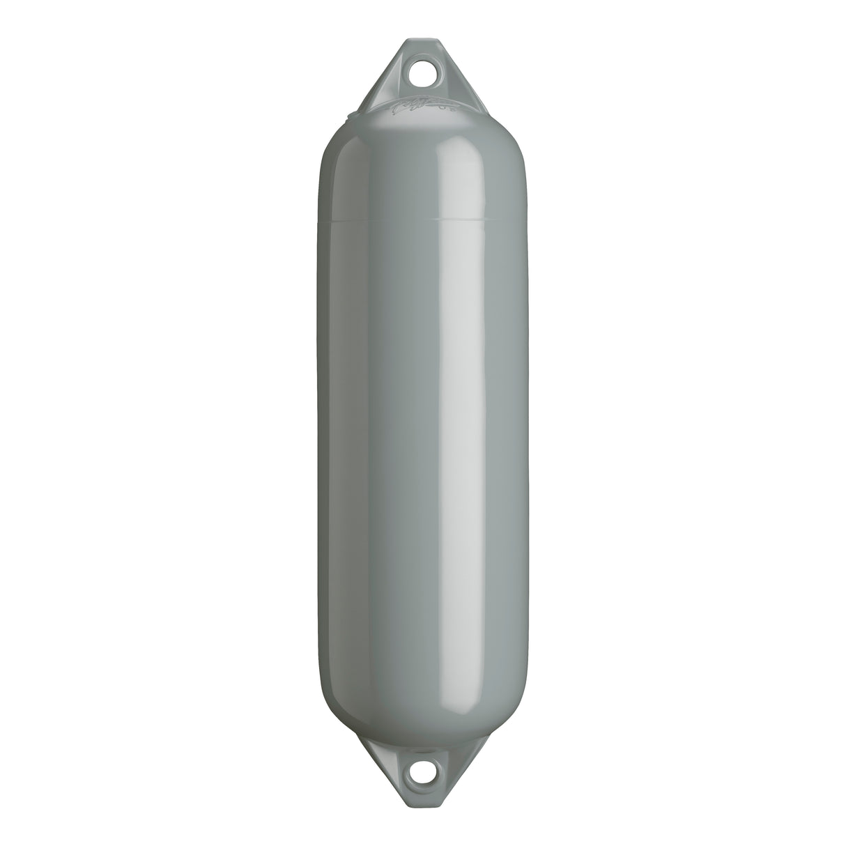 Grey boat fender with Grey-Top, Polyform F-3
