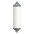 White boat fender with Grey-Top, Polyform F-3