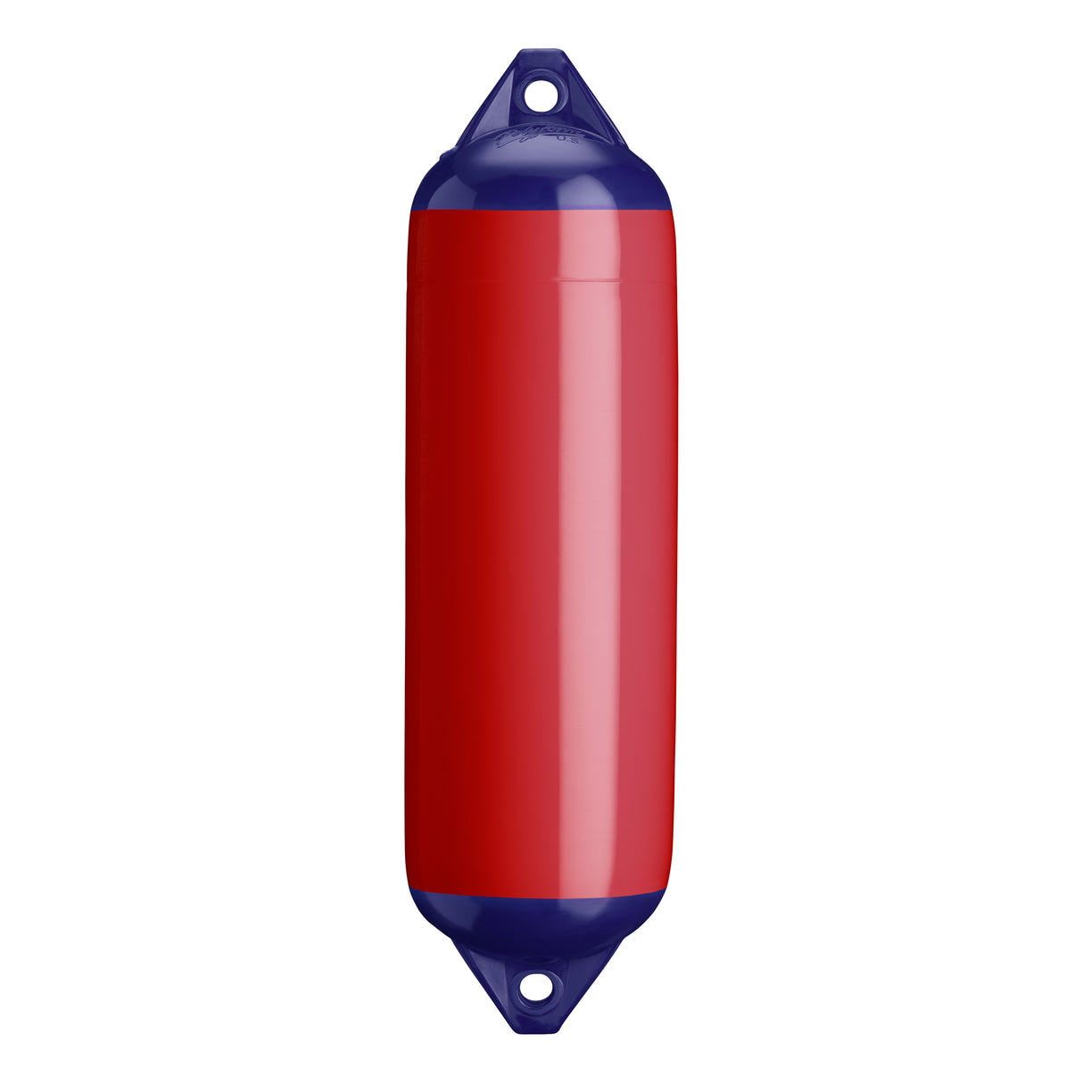 Classic Red boat fender with Navy-Top, Polyform F-3