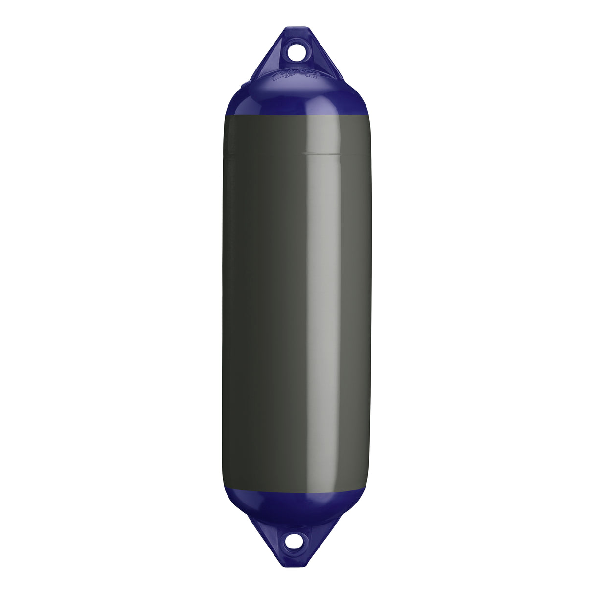 Graphite boat fender with Navy-Top, Polyform F-3