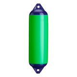 Green boat fender with Navy-Top, Polyform F-3 