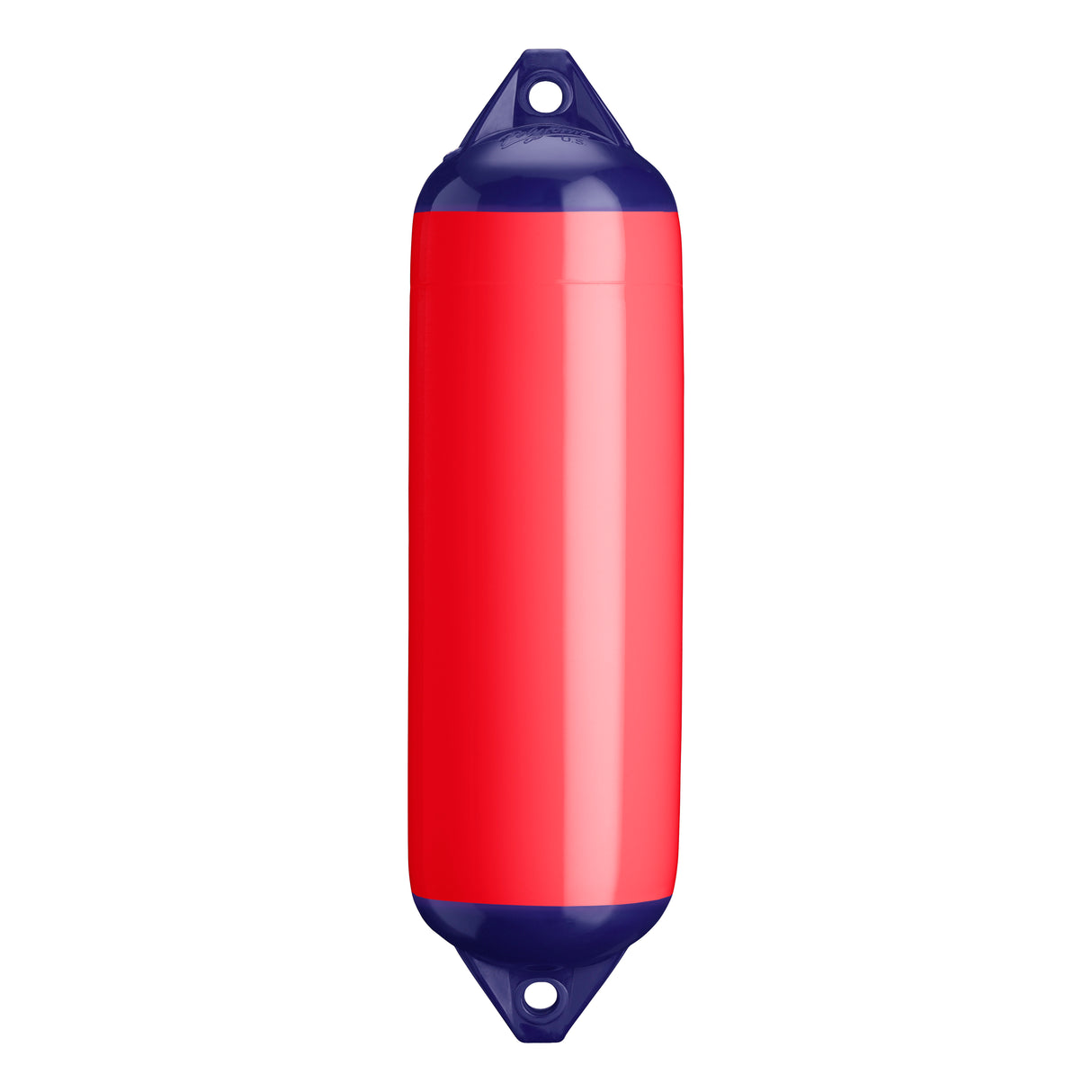 Red boat fender with Navy-Top, Polyform F-3