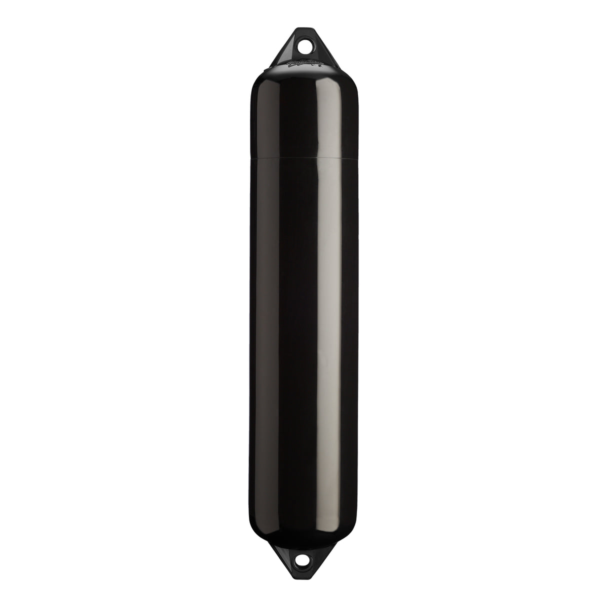Black boat fender with Black-Top, Polyform F-4