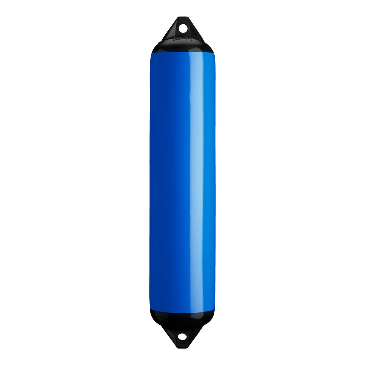 Blue boat fender with Black-Top, Polyform F-4