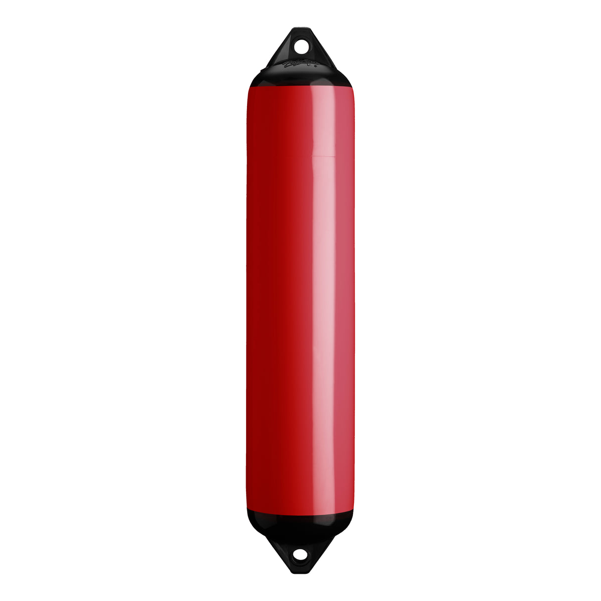 Classic Red boat fender with Black-Top, Polyform F-4